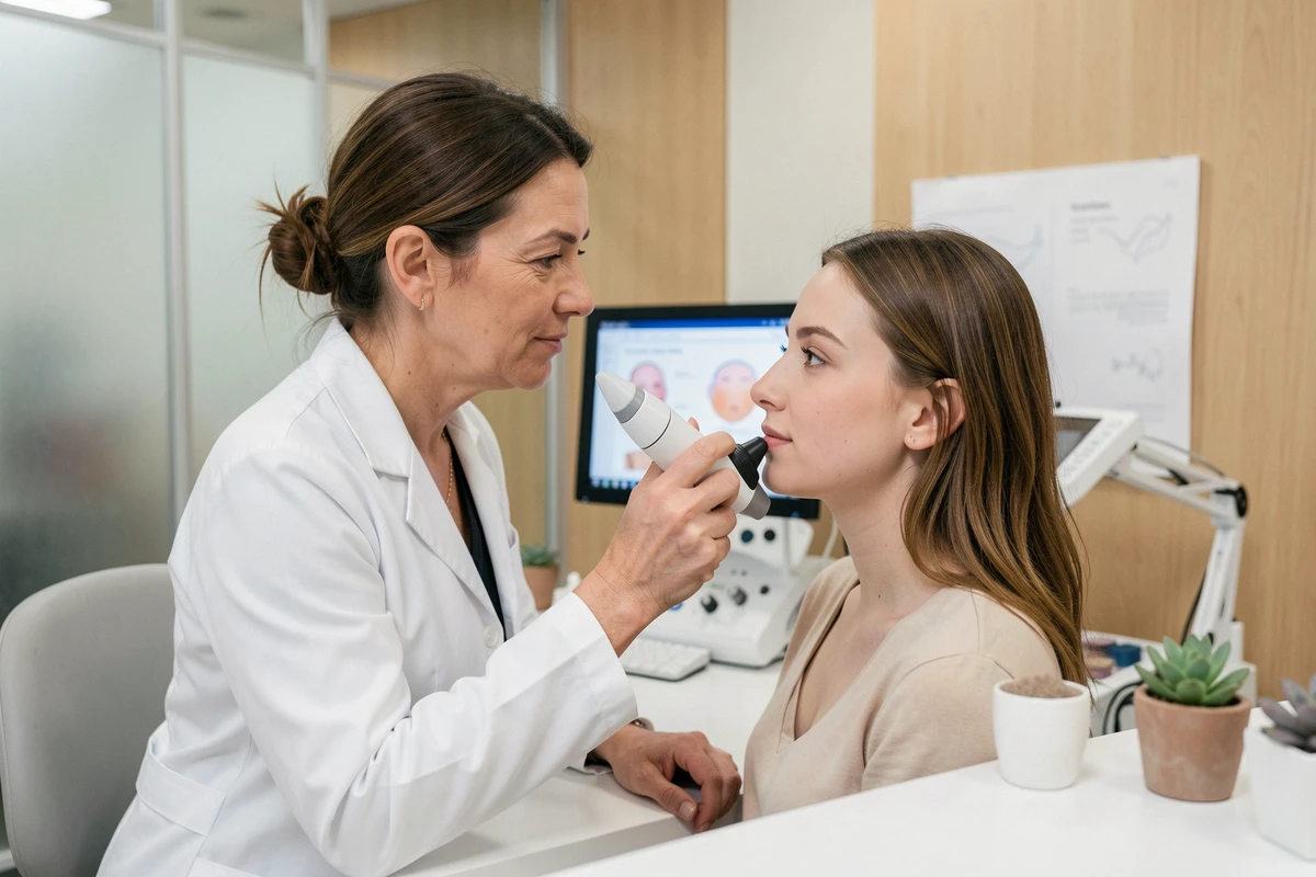 Consultation personnalisée avant traitement laser dans une clinique esthétique à Paris